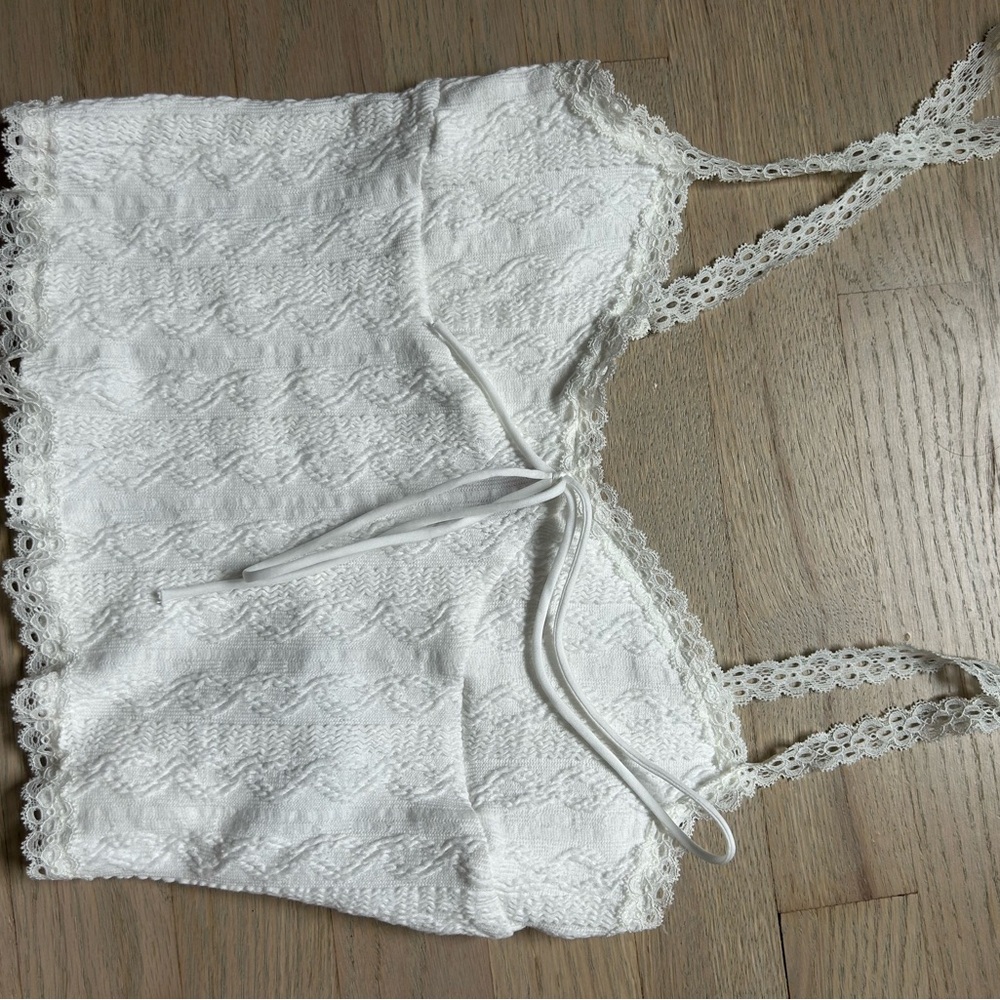 Edikted White Lace Tank Top